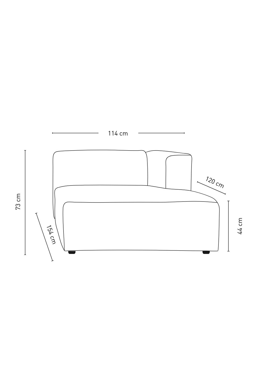 Mooduldiivan lamamisosa paremal naturaalne toon - 5