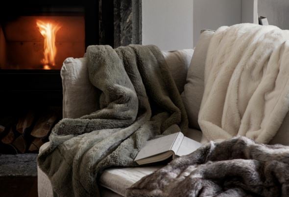 Karusnahast pleed oliiviroheline - 2