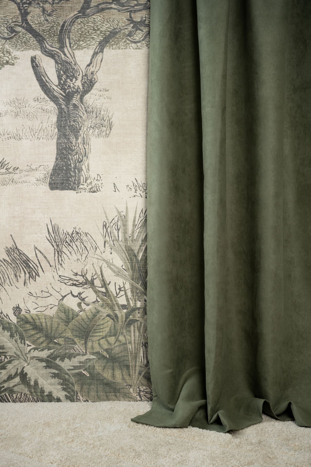 Kardin keskmiselt roheline - 2