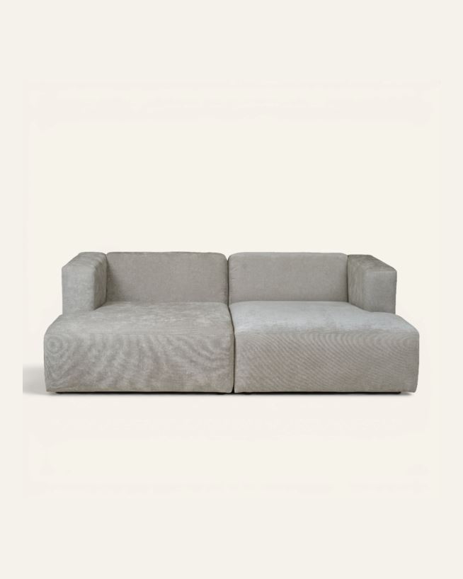 Mooduldiivan 2-osaline šeslongiga hall - 228x154x73 cm hall - 1