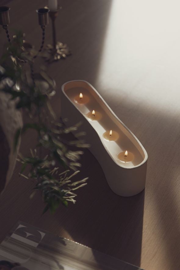 Dekoratiivküünal beež - 3