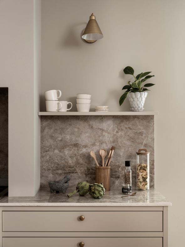 Köögitarvikute hoidja naturaalne toon - 2