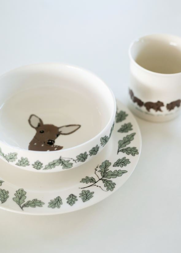 Hommikusöögikomplekt mitmevärviline/valge - 9