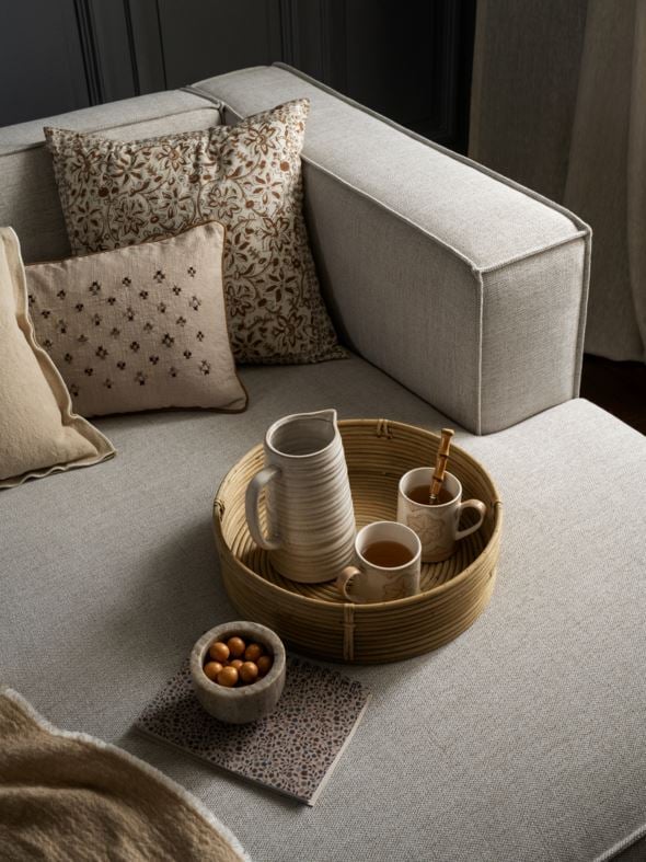 Dekoratiivpadja kate naturaalne toon - 2