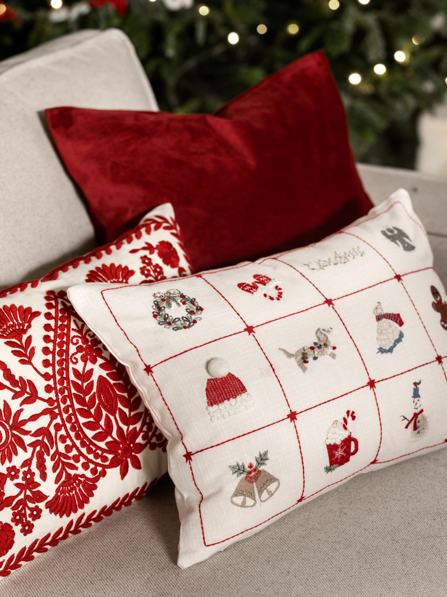 Dekoratiivpadi punane - 50x50 cm punane - 1