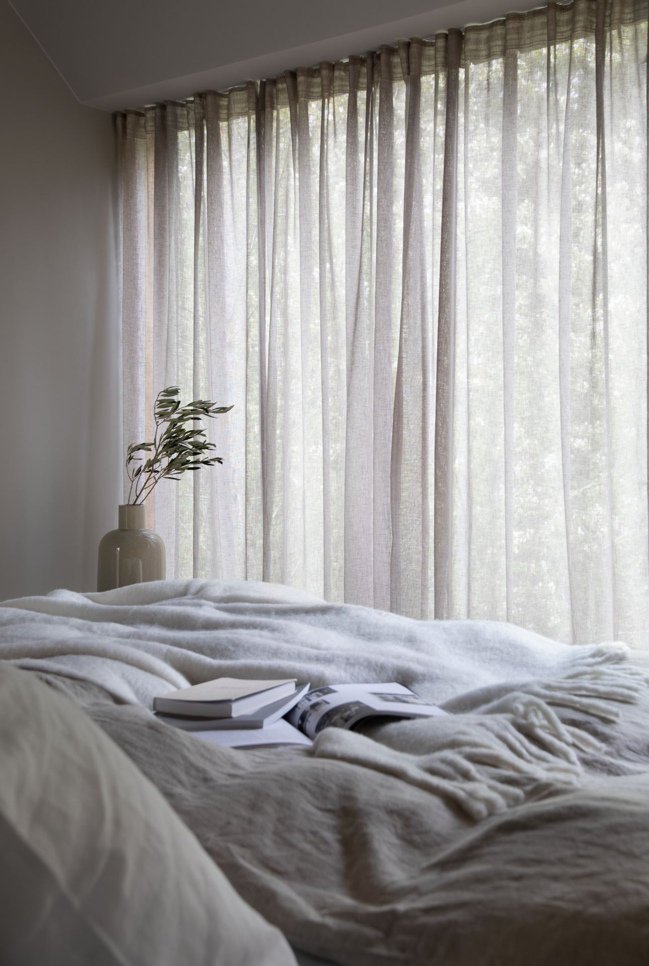 Linane kardin naturaalne toon - 2