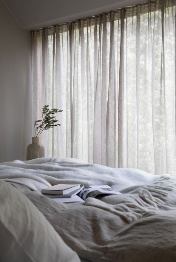 Linane kardin naturaalne toon - 2