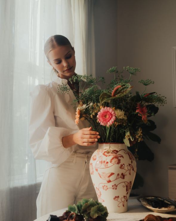 Vaas mitmevärviline/punane - 2