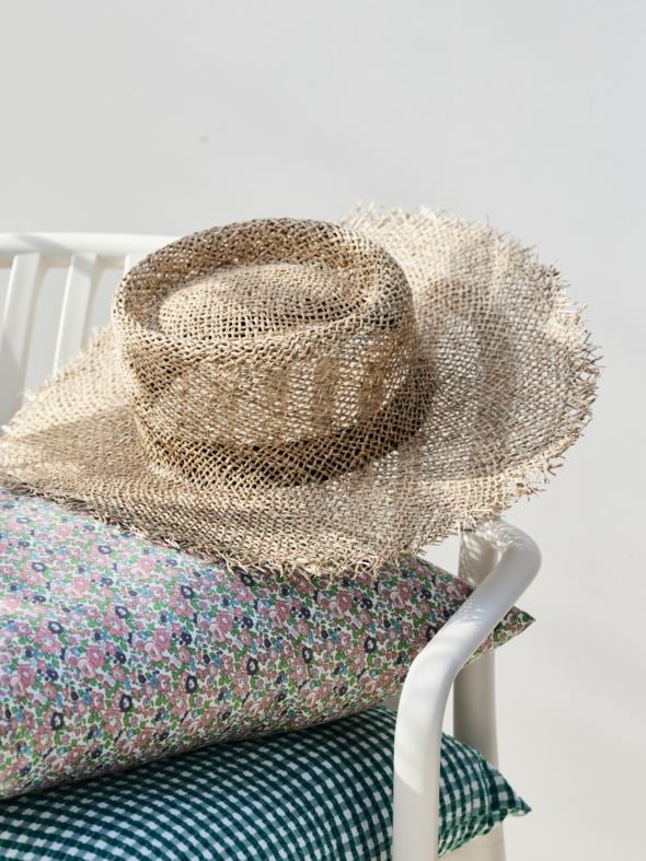 Õlgkübar naturaalne toon - 5