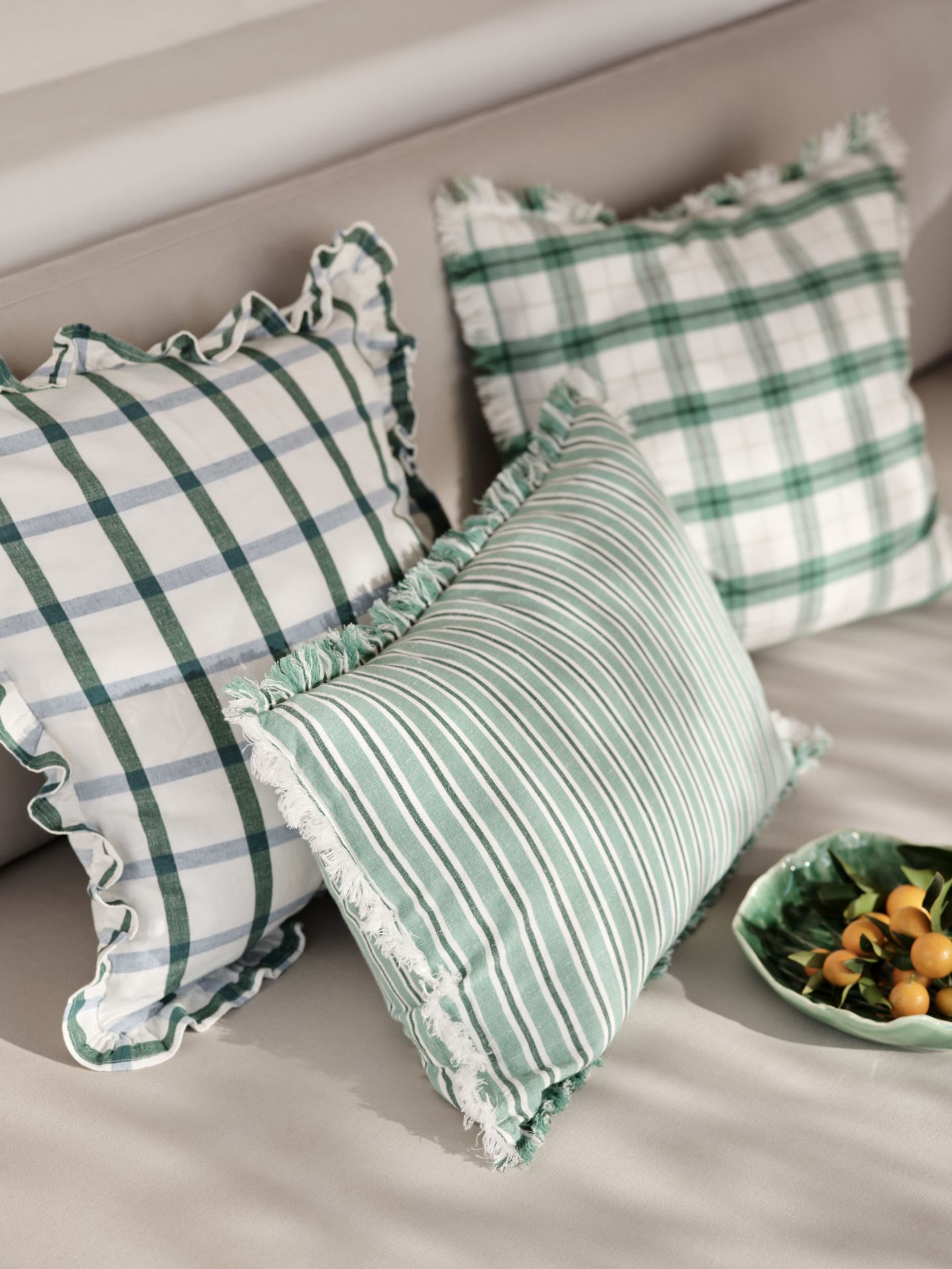 Dekoratiivpadja kate roheline - 2