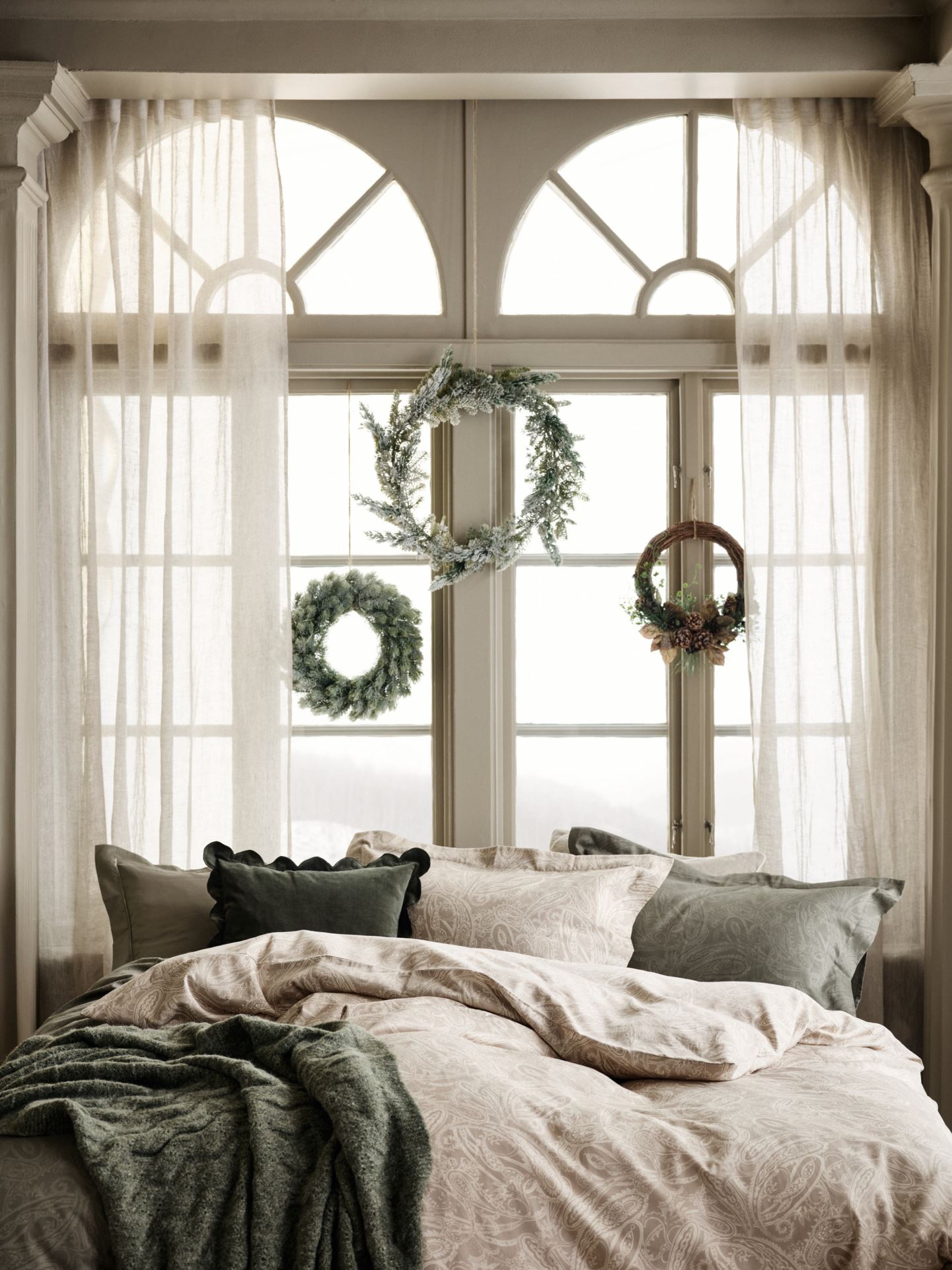 Voodipesukomplekt egiptuse puuvill sand - 2