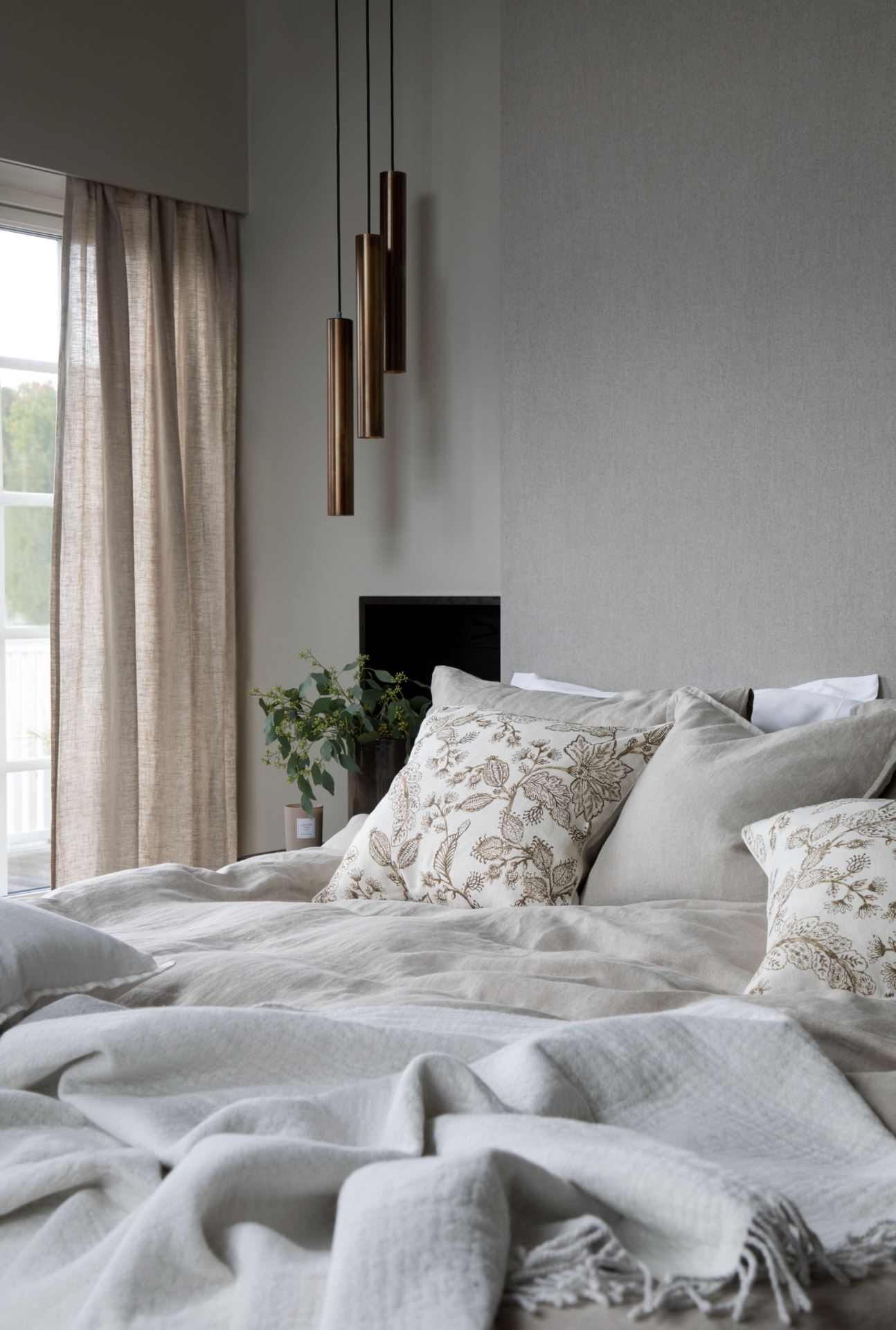 Linane kardin naturaalne toon - 2