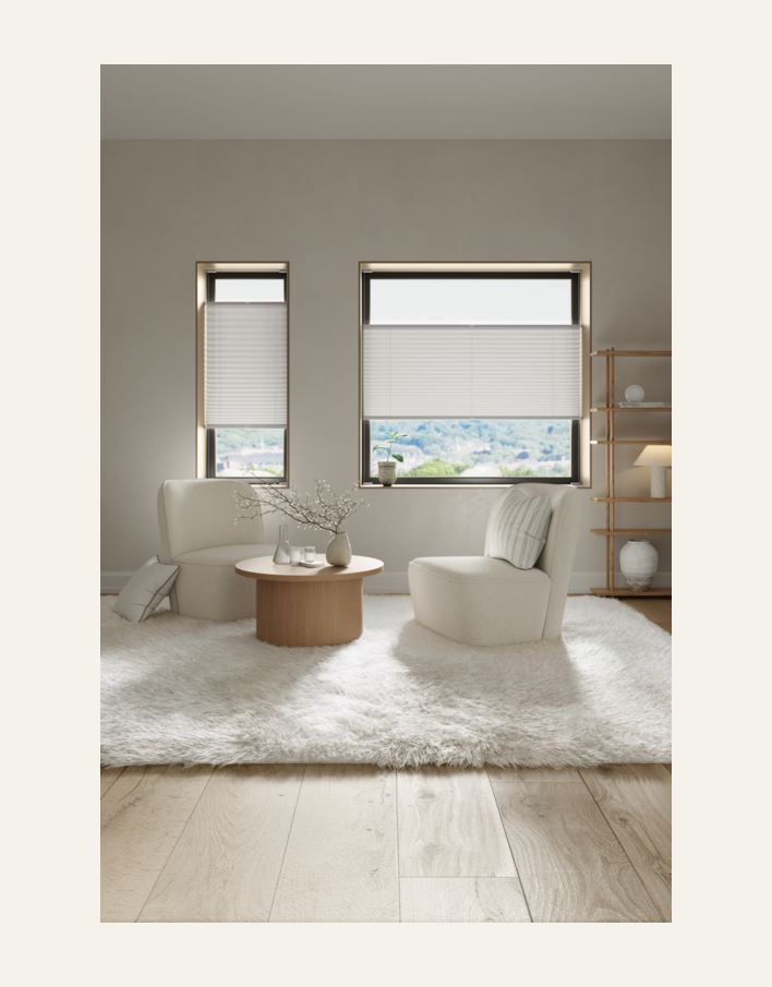 Valgust filtreeriv voldikkardin valge - 2