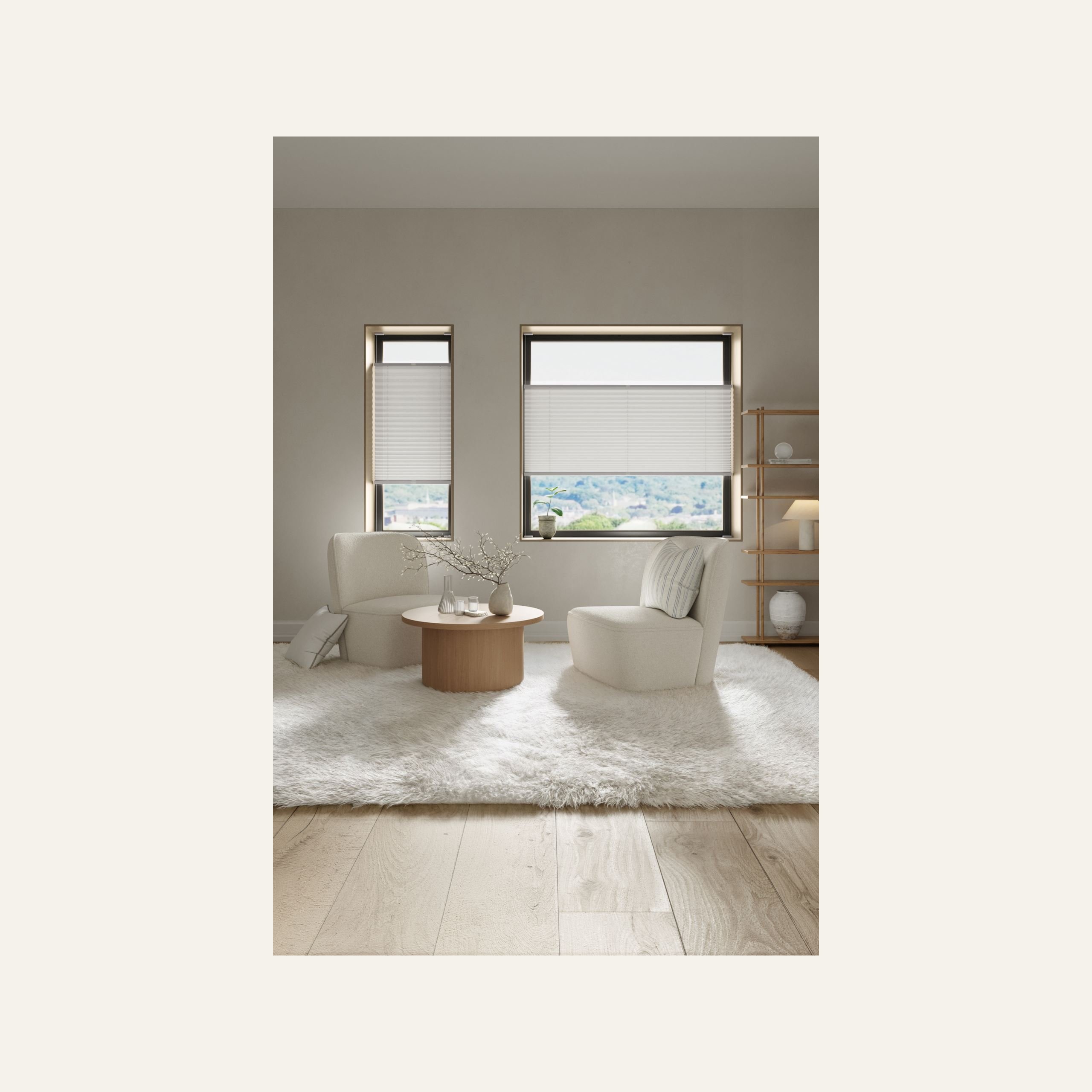 Valgust filtreeriv voldikkardin valge - 2