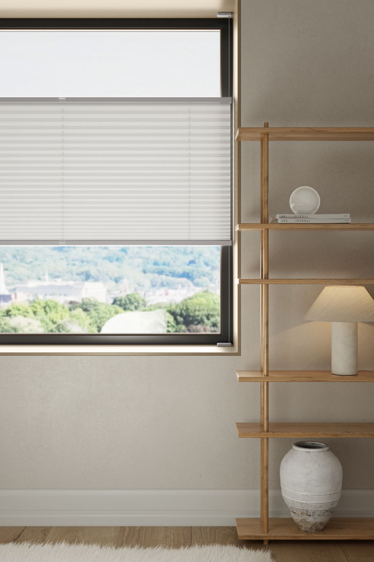 Valgust filtreeriv voldikkardin valge - 3