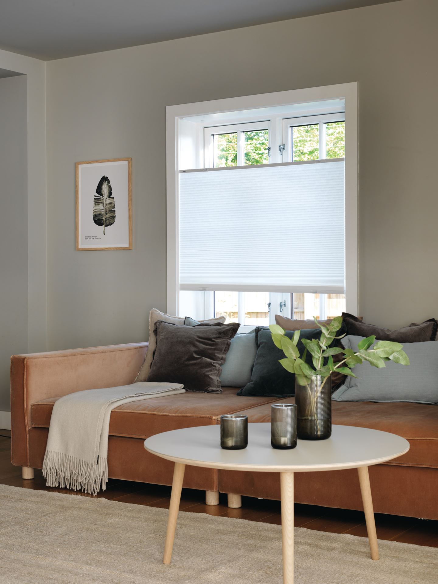 Valgust filtreeriv topelt- voldikkardin valge - 2