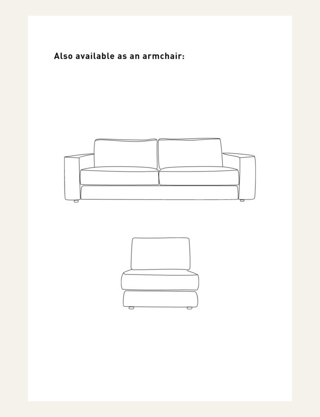 3-kohaline diivan naturaalne toon - 12