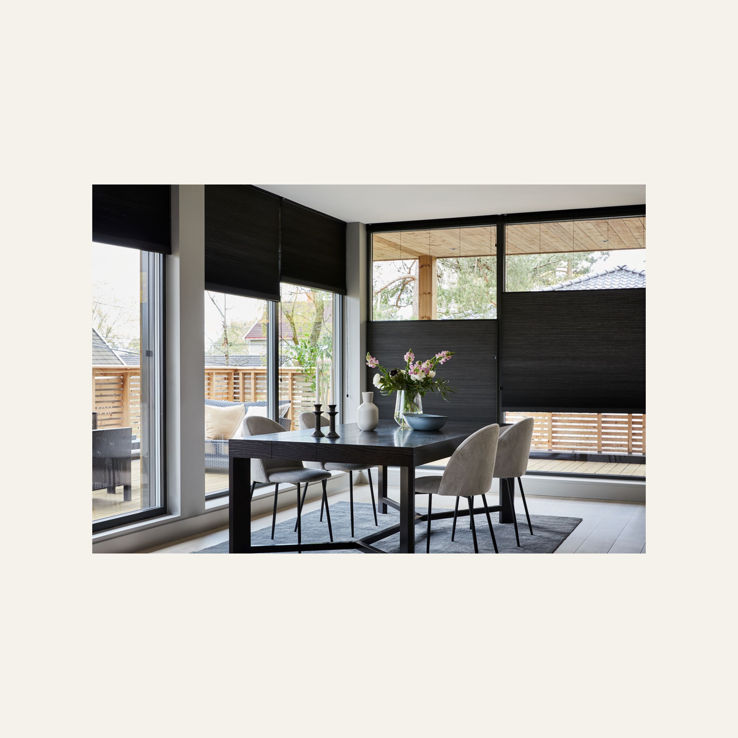 Premium ülalt-alt avanev voldikkardin nöörilukuga 25 mm mitmevärviline - 2