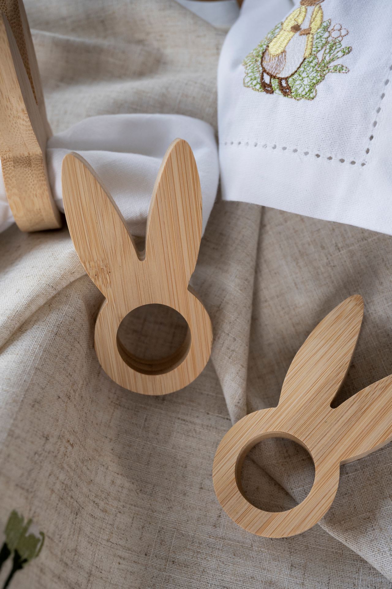 Salvrätikurõngad 2tk naturaalne toon - 4