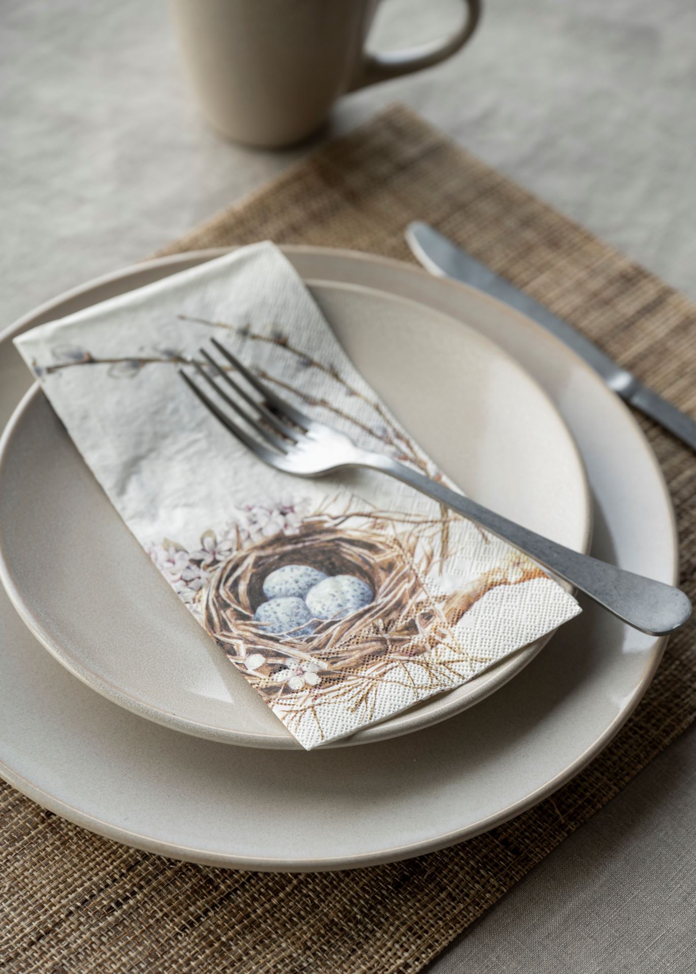 Pabersalvrätik valge - 2