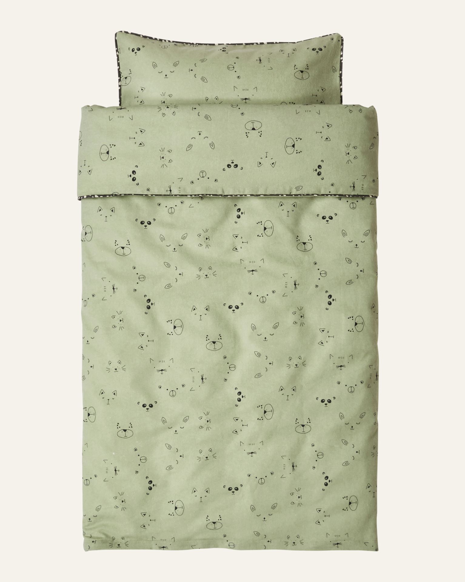 Flanell voodipesukomplekt müntroheline - 2