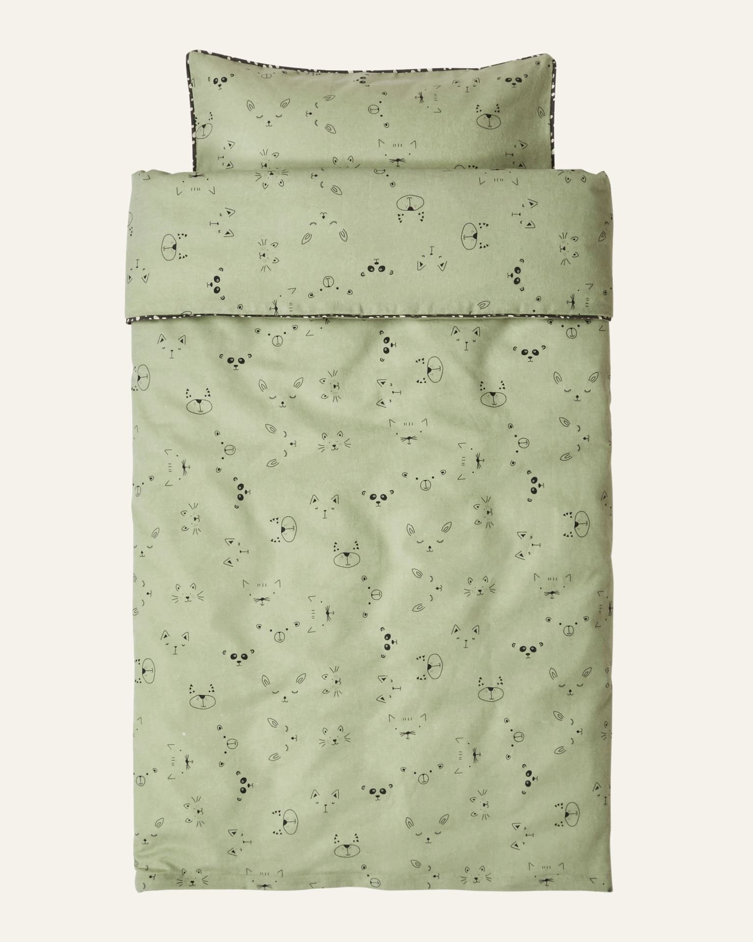 Flanell voodipesukomplekt müntroheline - 2