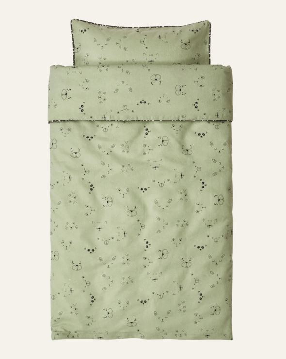 Flanell voodipesukomplekt müntroheline - 2