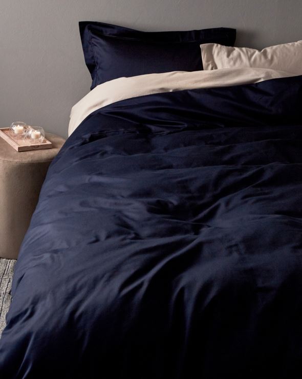 Voodipesukomplekt egiptuse puuvill sinine - 2