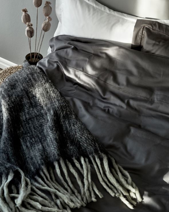 Voodipesukomplekt egiptuse puuvill hall - 3