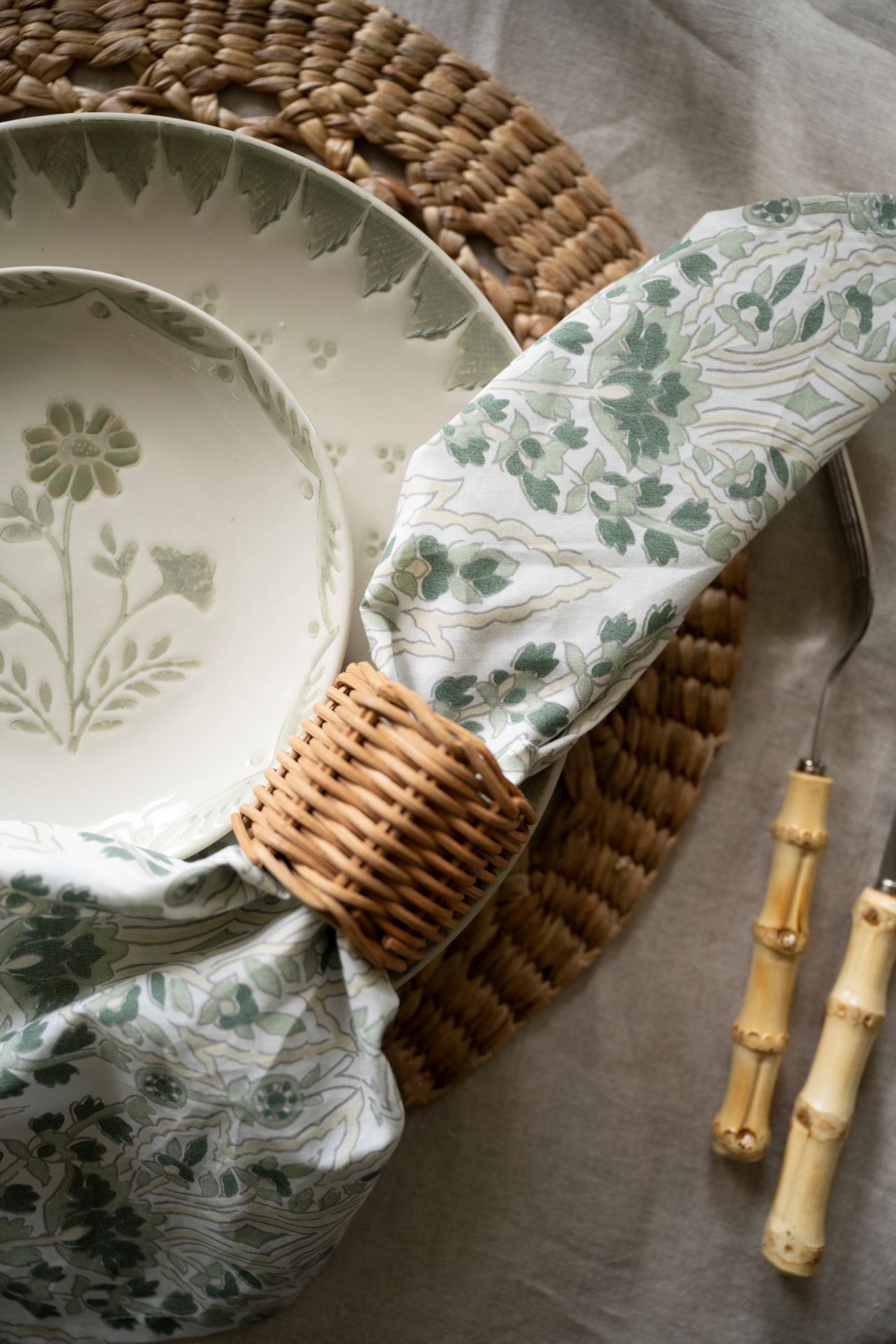 Kangast salvrätik 2tk roheline - 2