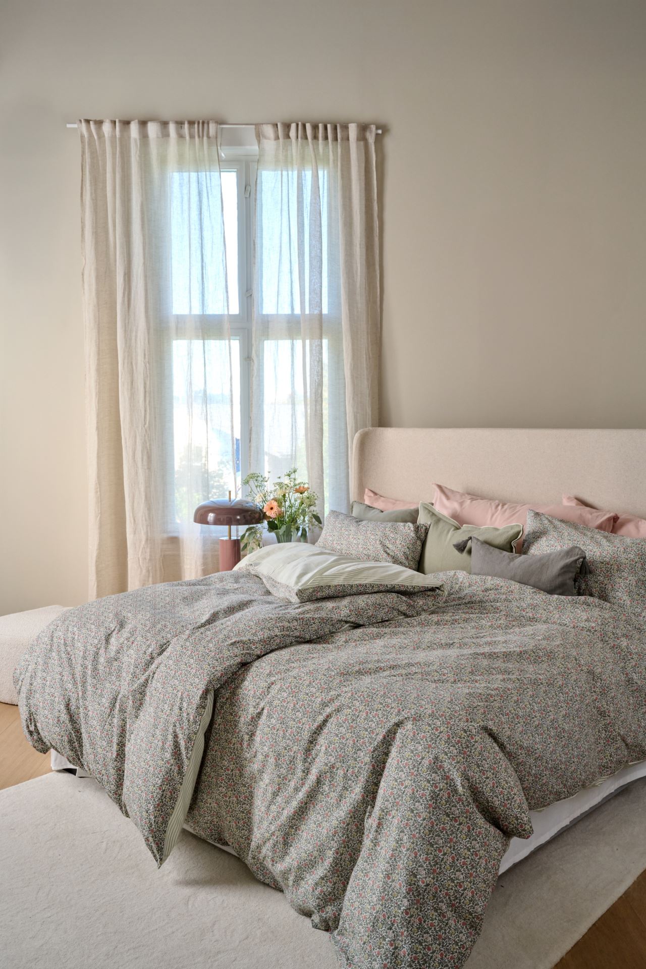 Voodipesukomplekt puuvillane mitmevärviline - 2