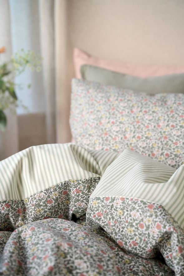 Voodipesukomplekt puuvillane mitmevärviline - 3