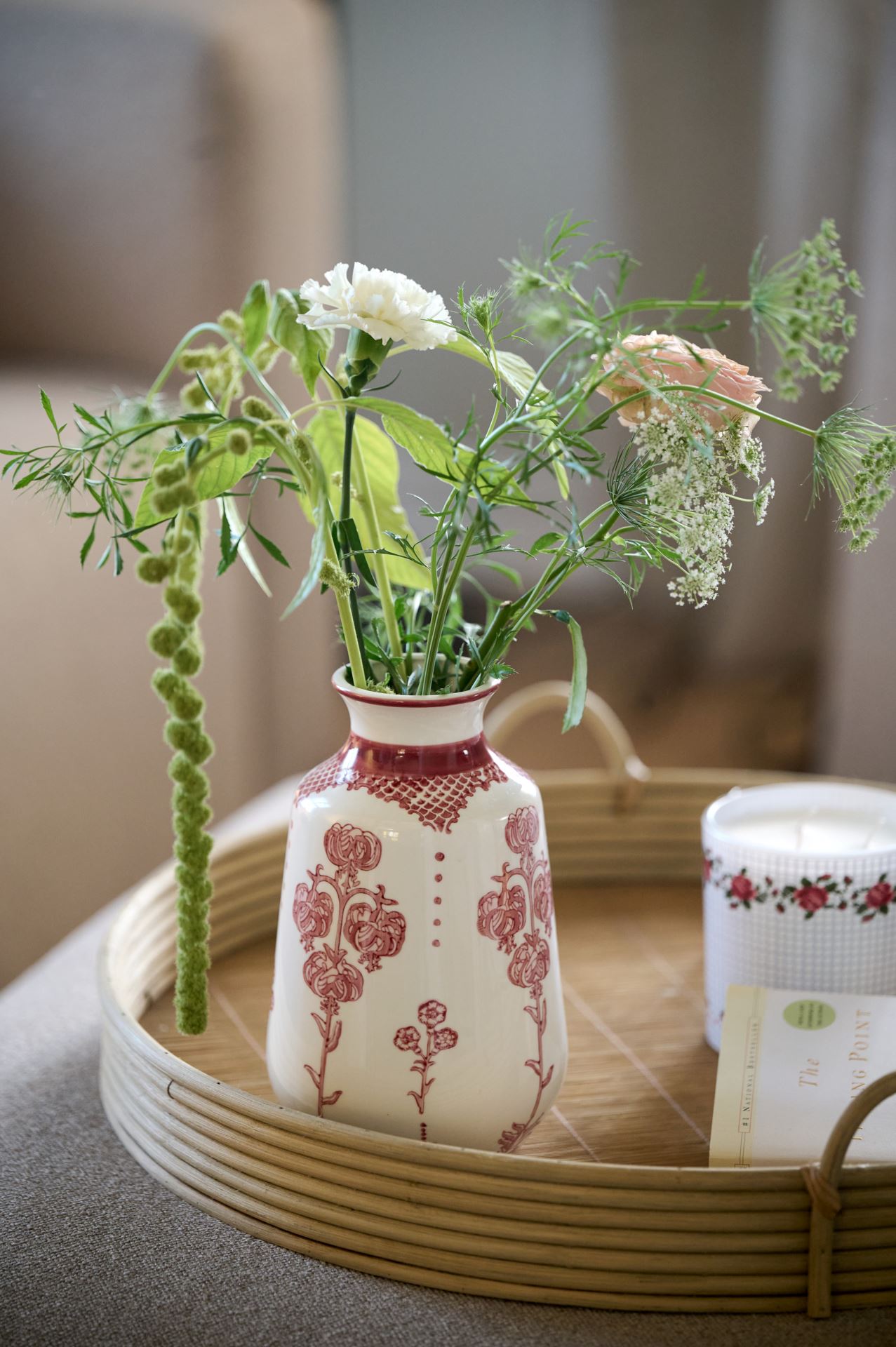 Vaas mitmevärviline/punane - 2