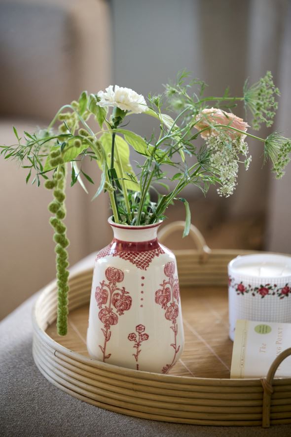 Vaas mitmevärviline/punane - 2