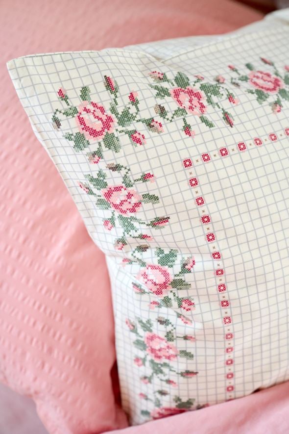 Puuvillane padjapüür mitmevärviline/roosa - 2