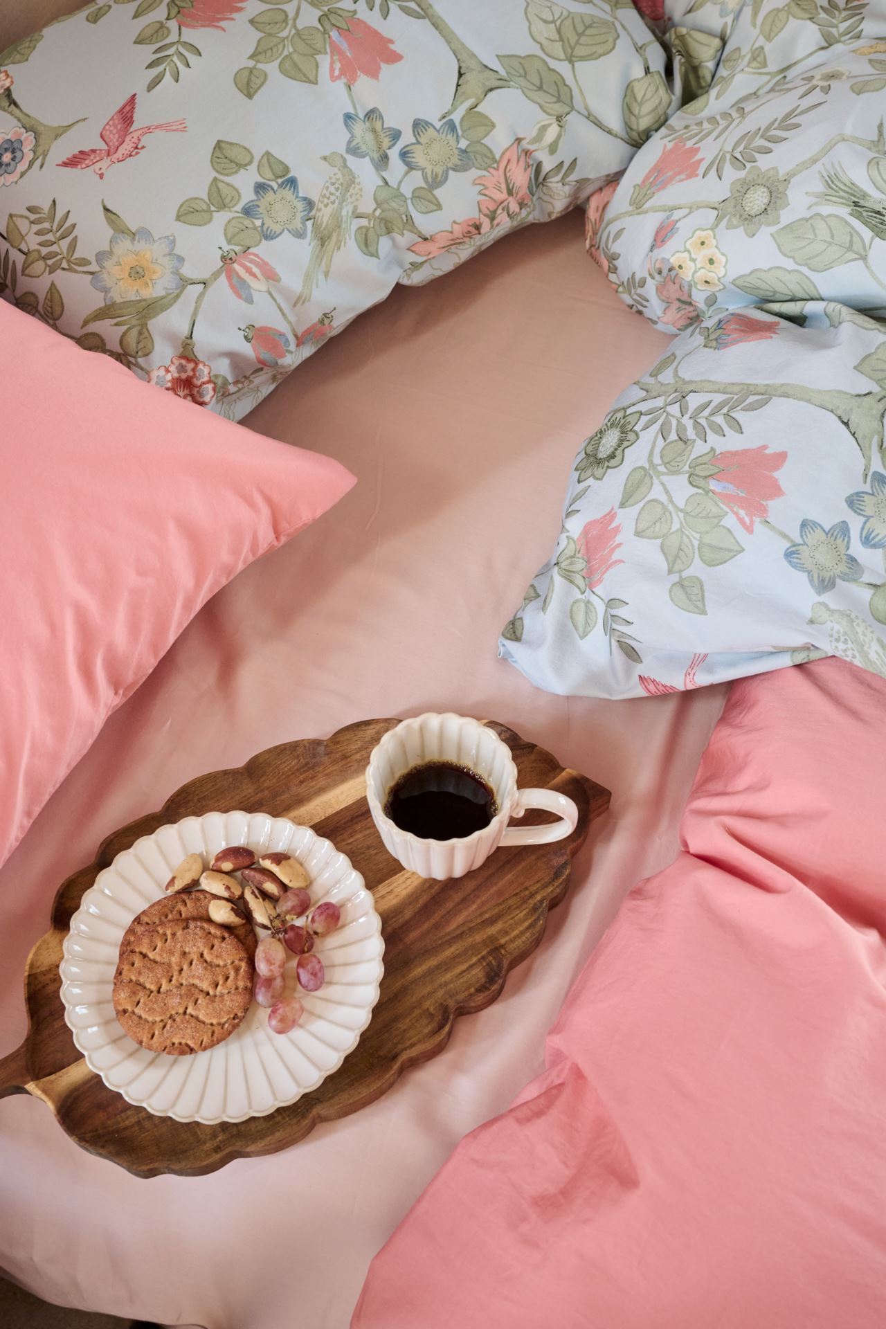 Voodipesukomplekt satiinpuuvillane kõrbe roosa - 2