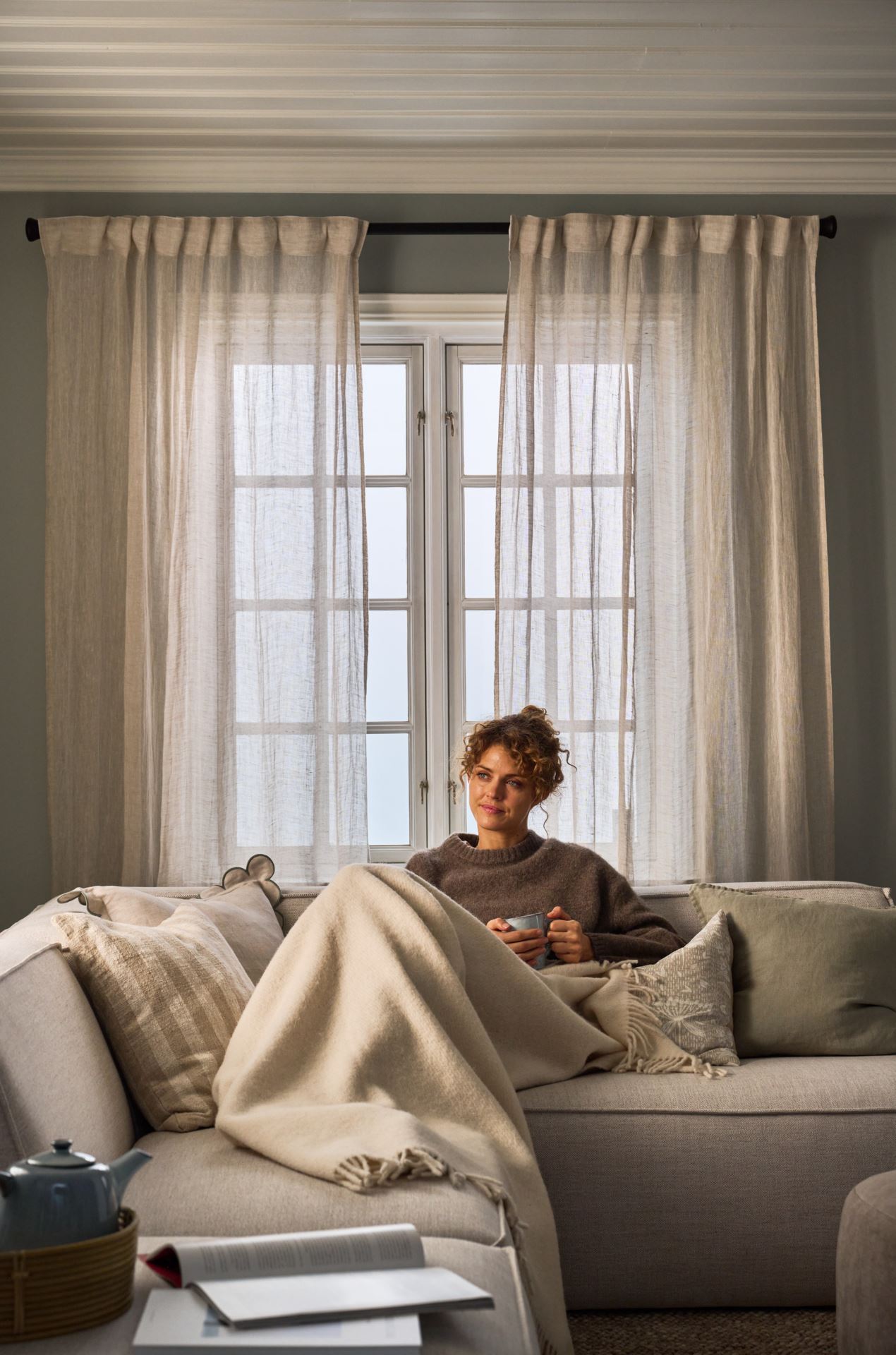 Dekoratiivpadja kate naturaalne toon - 4