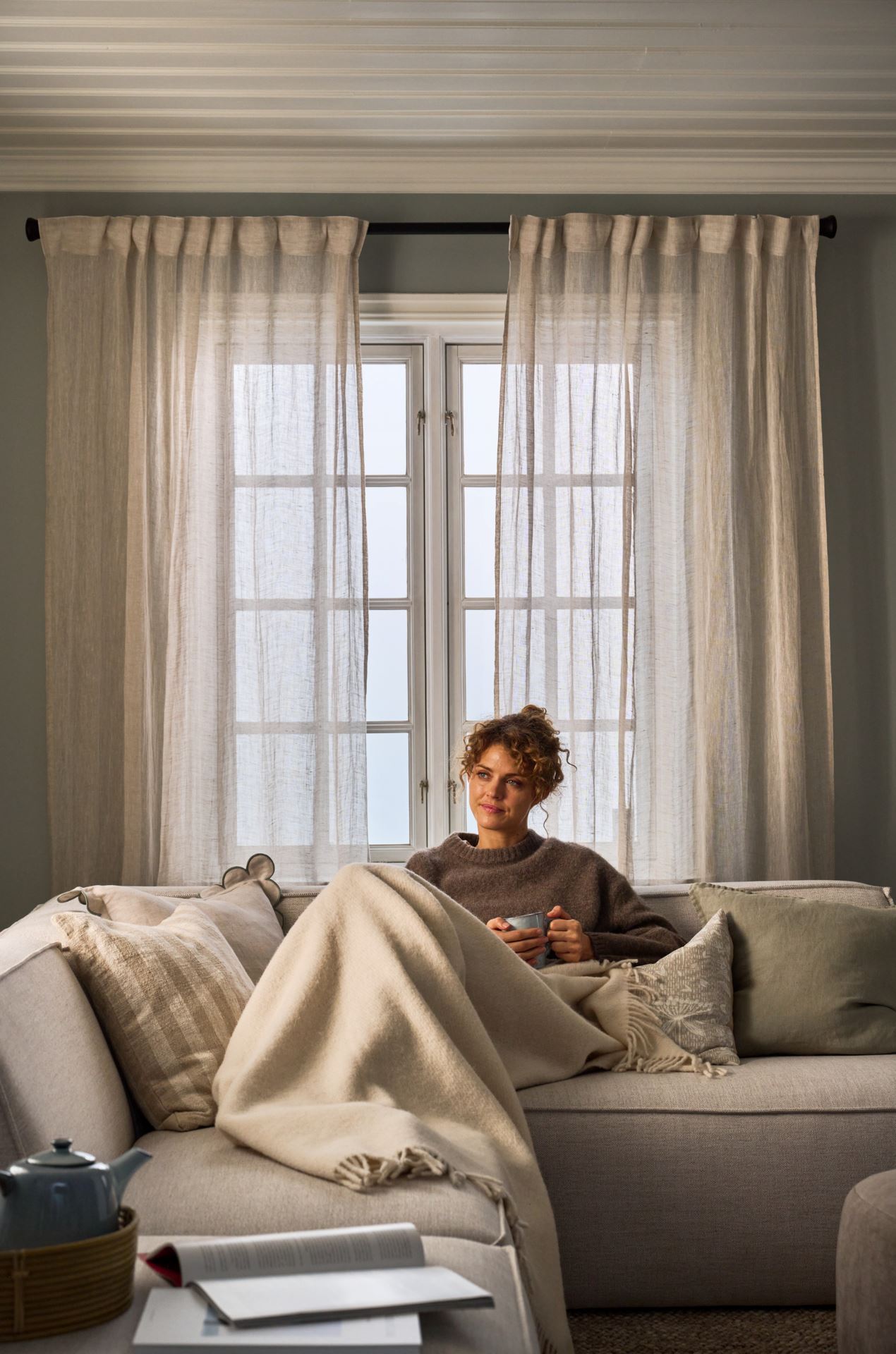 Dekoratiivpadja kate naturaalne toon - 4