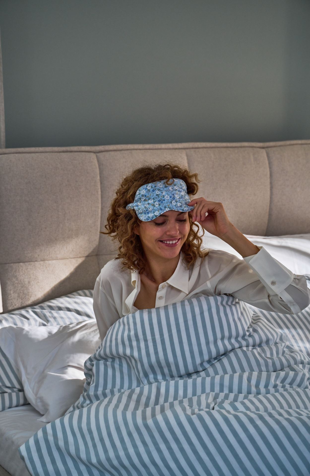 Voodipesukomplekt puuvillane sinine - 5