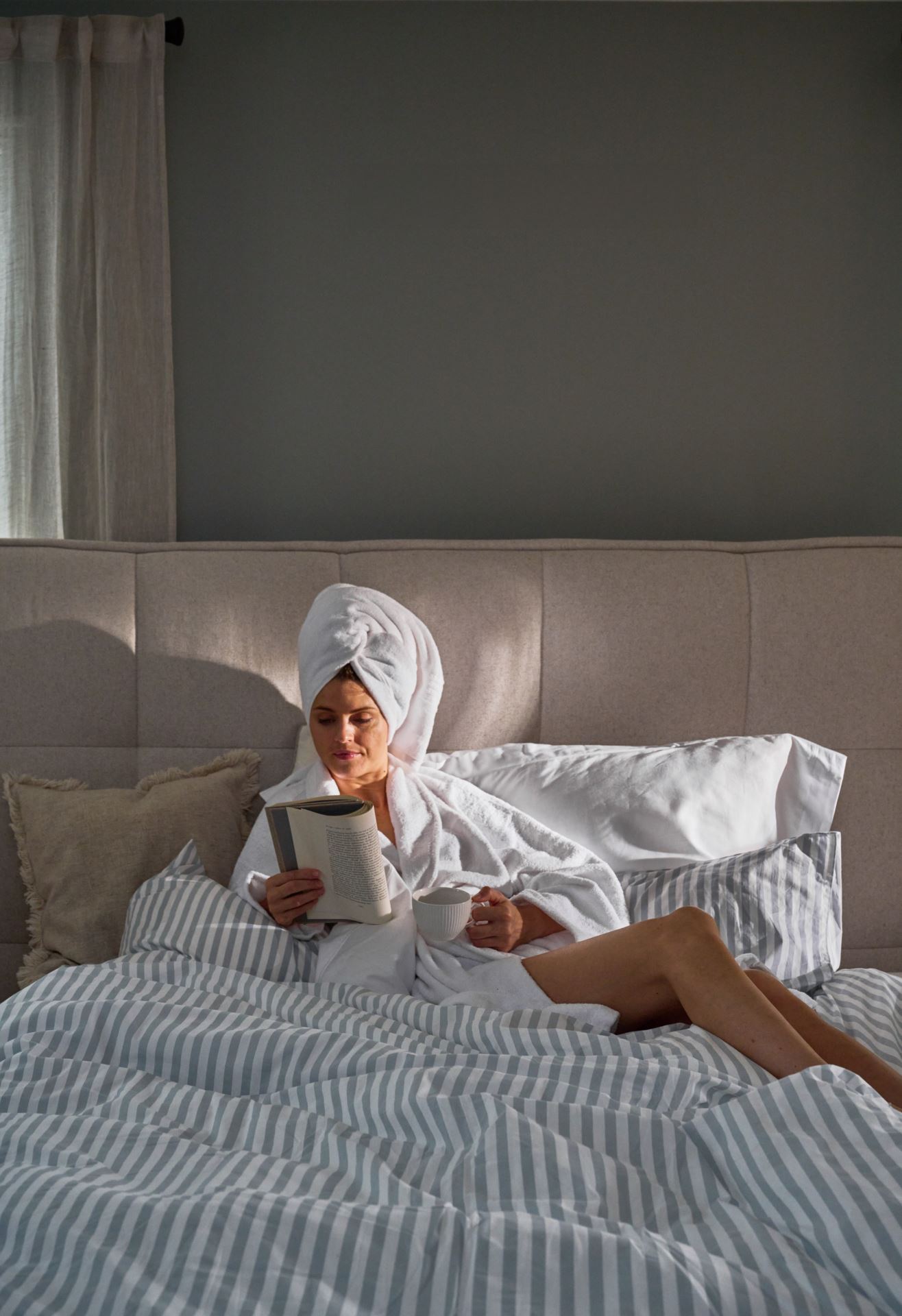 Voodipesukomplekt puuvillane sinine - 3