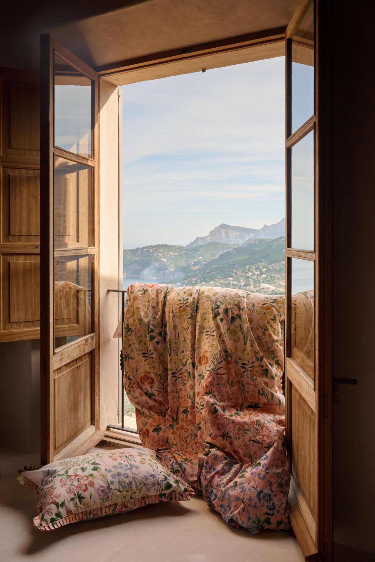 Voodipesukomplekt perkalpuuvillast mitmevärviline - 6