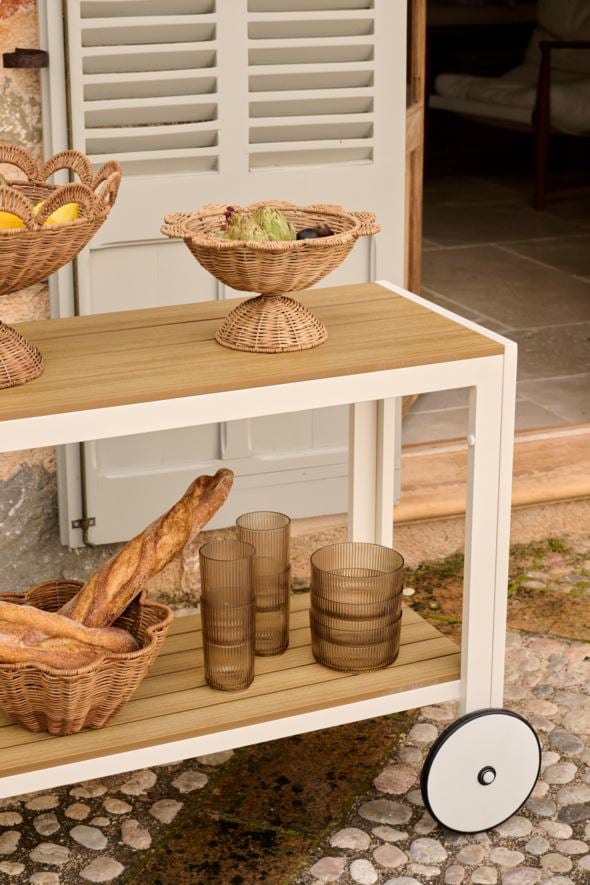 Ratastega riiul loodusvalge - 2