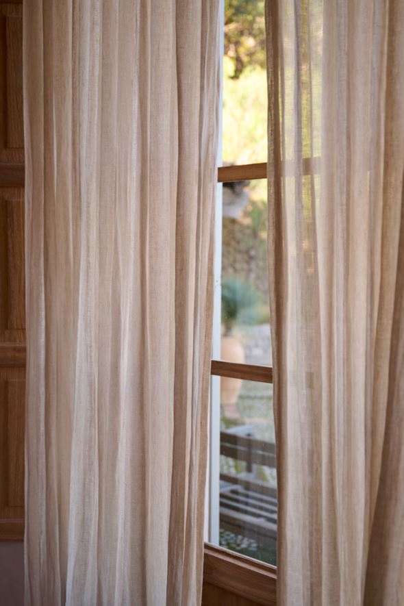 Linane kardin naturaalne toon - 8