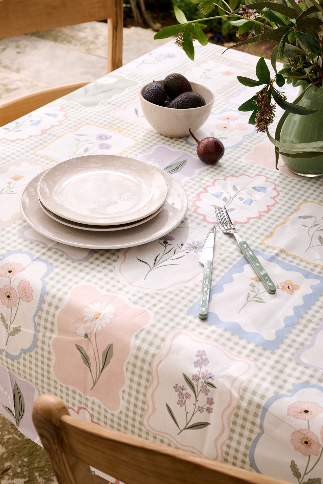 Vahatatud laudlina roheline - 2