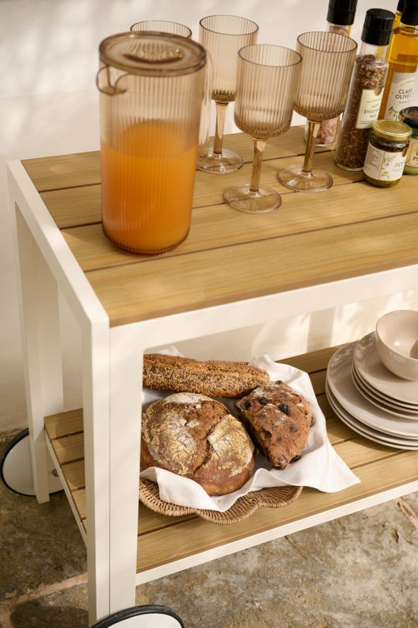 Ratastega riiul loodusvalge - 5