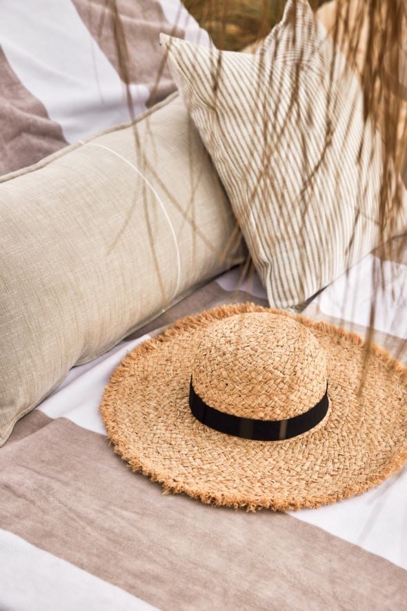 Õlgkübar naturaalne toon - 5