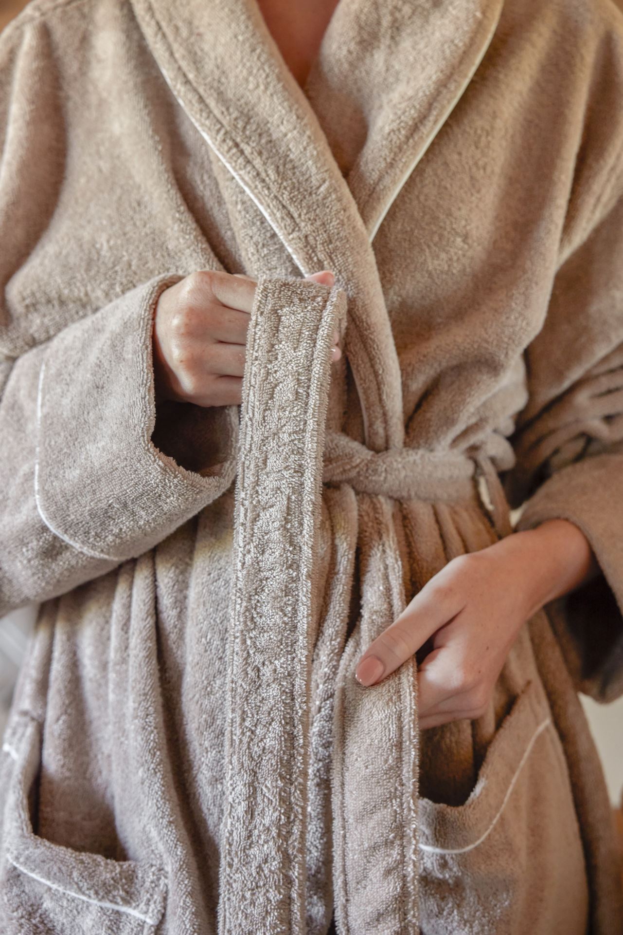 Hommikumantel beež - 2