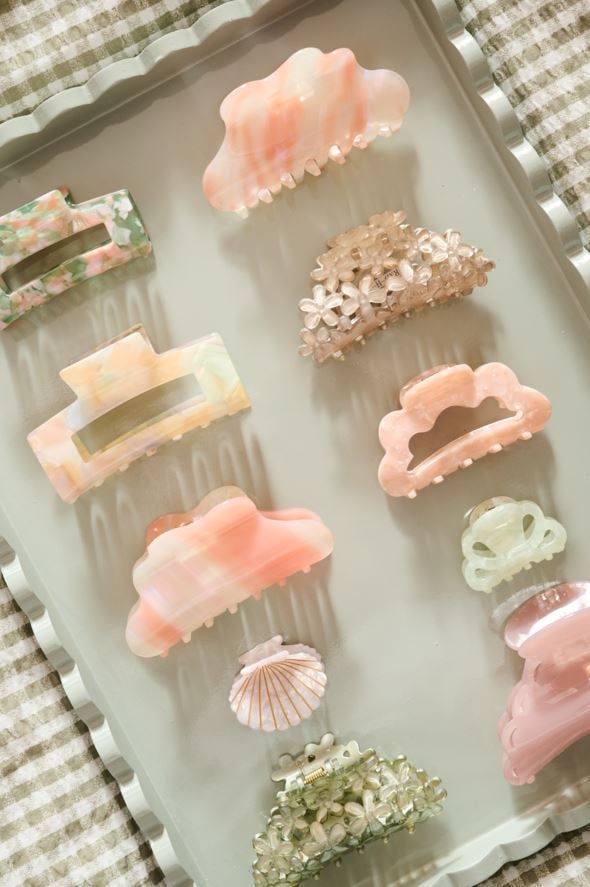 Juukseklamber roosa - 2