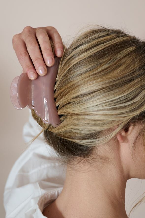 Juukseklamber roosa - 2