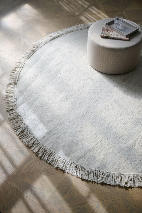Ümmargune vaip hele beige - 3